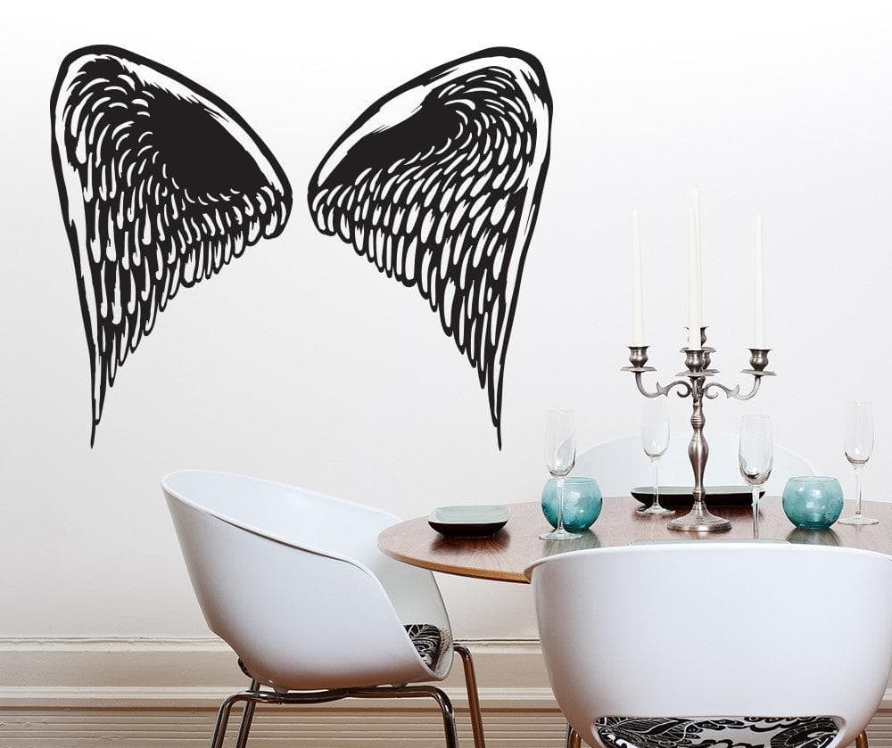 Vinyl Wall Decal Sticker Small Angel Wings #OS_MB1033