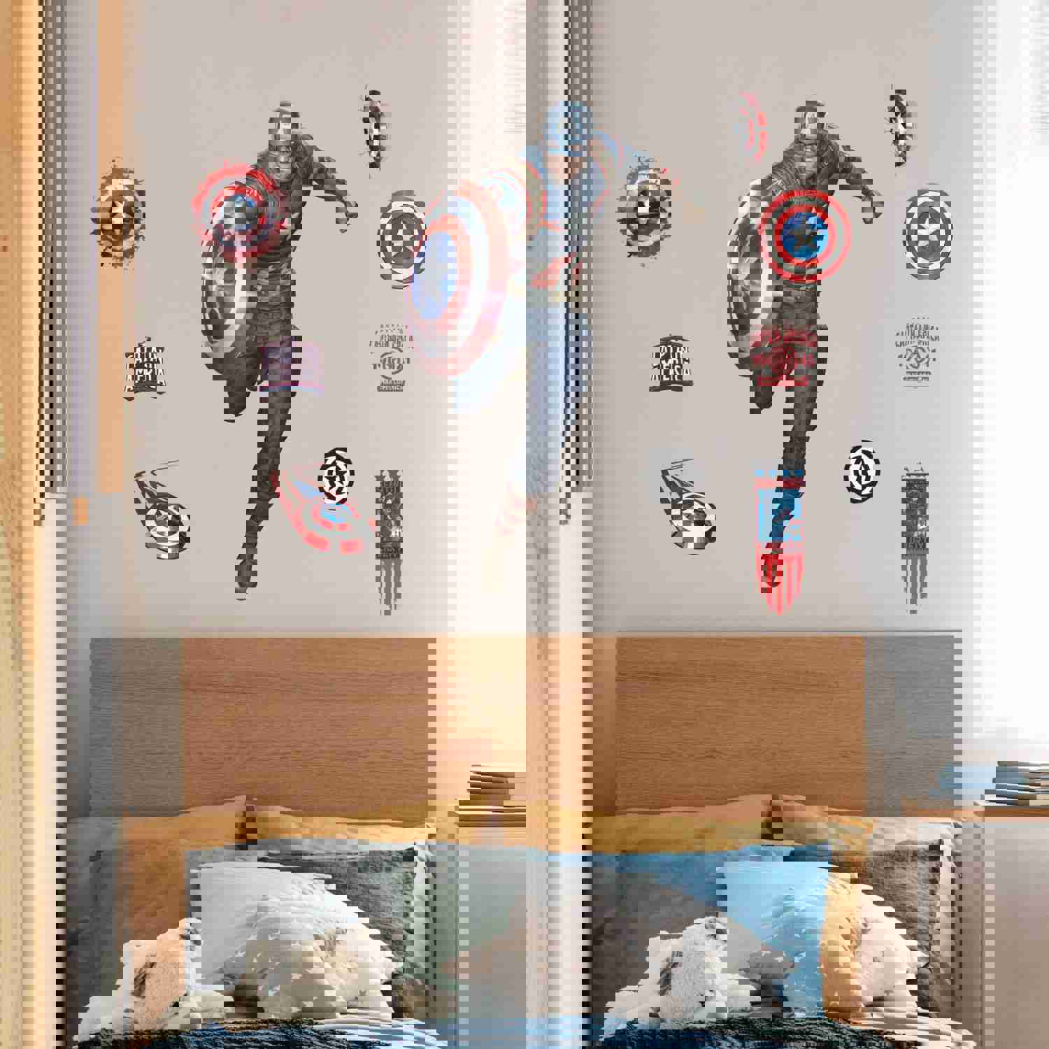 Captain America Interactive Wall Decal