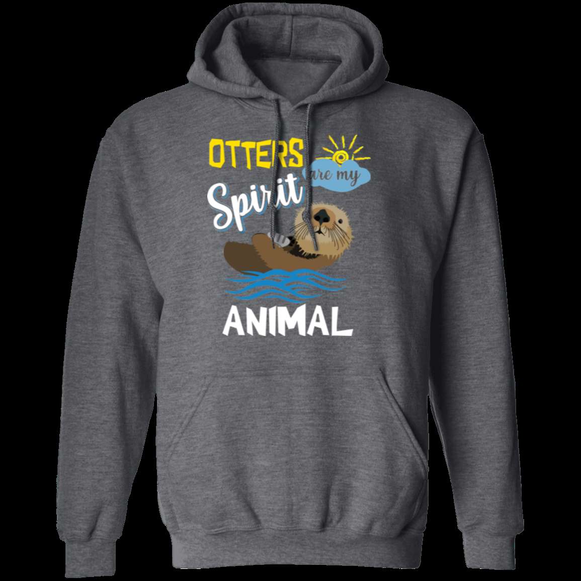 OTTERS ARE MY SPIRIT ANIMAL LADIES Pullover Hoodie 8 oz