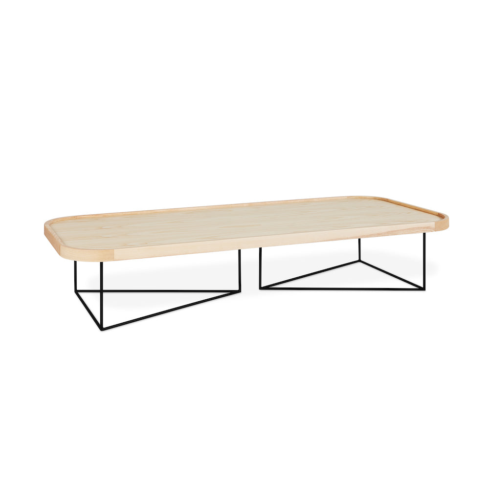 Porter Rectangular Coffee Table - Modern Design with Metal Base