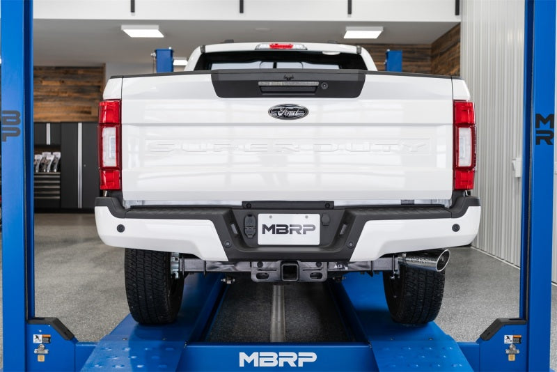 MBRP S5247304 Ford 4 Inch Exhaust Resonator Back Single Side Pro Series For 17-22 Ford F250/F350