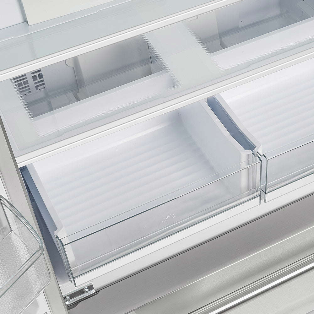 Forno FFRBI1820-36SB 36″ Moena French Door Refrigerator with Ice Maker, 19.2 cu.ft.