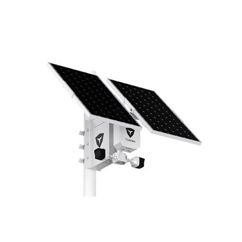 Turing Video LS-KG1-STD-3Y SolarShield Outdoor Solar-Powered Surveillance System with AI Cameras