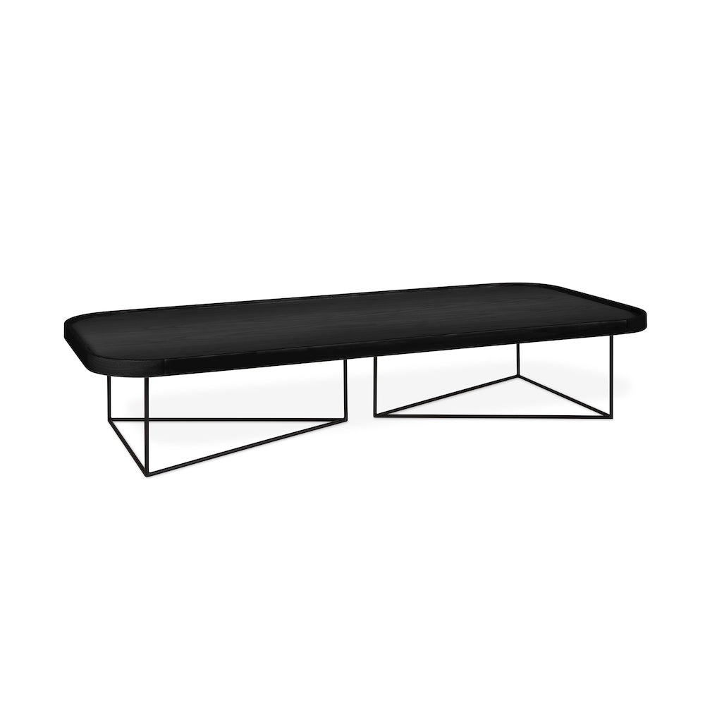 Porter Rectangular Coffee Table - Modern Design with Metal Base