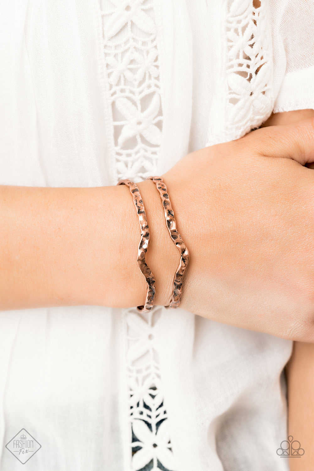 Paparazzi Rustic Ruler - Copper Cuff Bracelet - Fashion Fix / Trend Blend Exclusive