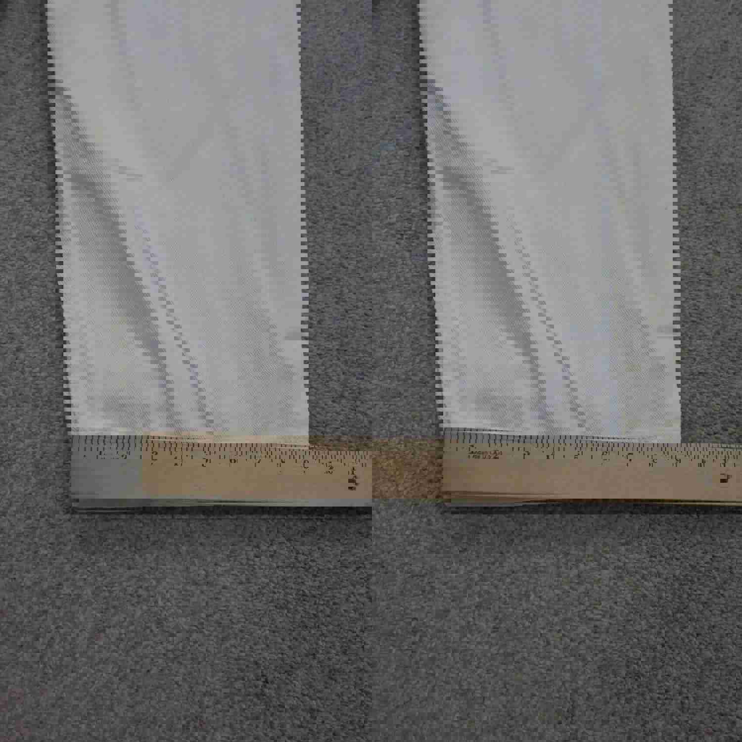 L L Bean Women's White Cropped Straight Leg Jeans Size 20