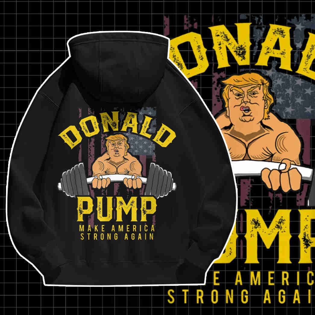 Donald Pump Gym Custom Graphic Apparel - Unisex Classic Fit Cotton T-Shirt