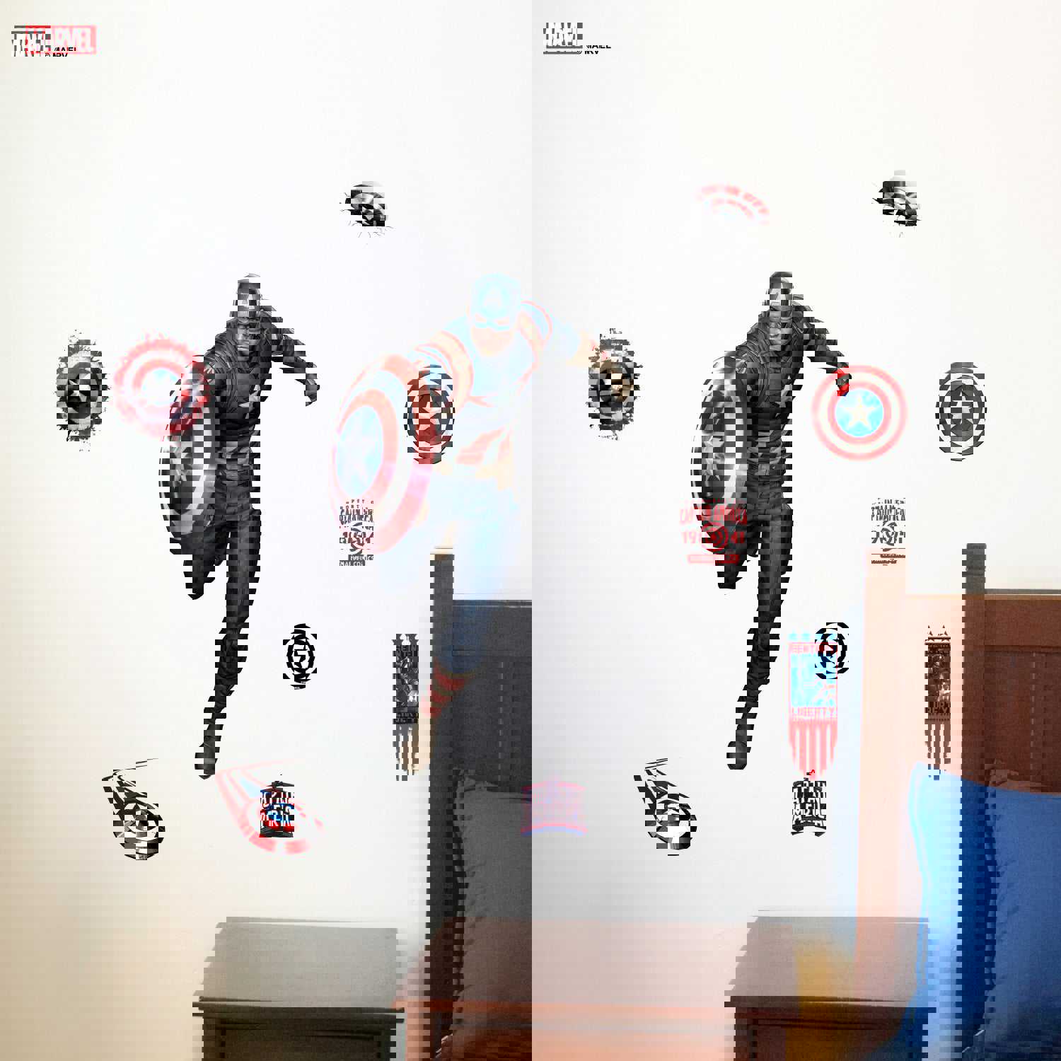 Captain America Interactive Wall Decal