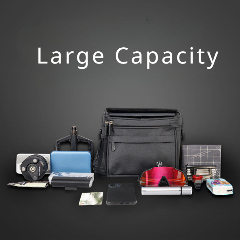 Wheel Up Bicycle Front Handlebar Bag - Waterproof Mobile Phone Holder with Large Capacity
