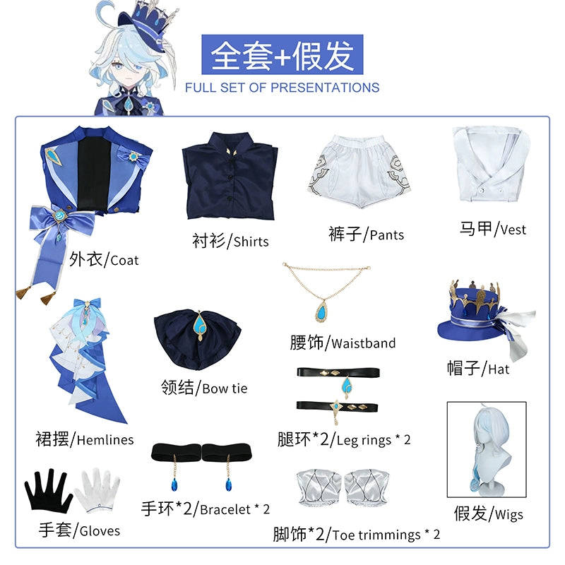 Original God Fu Carlos Cosplay Costume - Anime Game Black Fu Ningna Outfit for Women