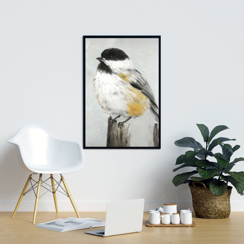 Coal Tit Bird Fine Art Gallery Wrapped Canvas 24x36