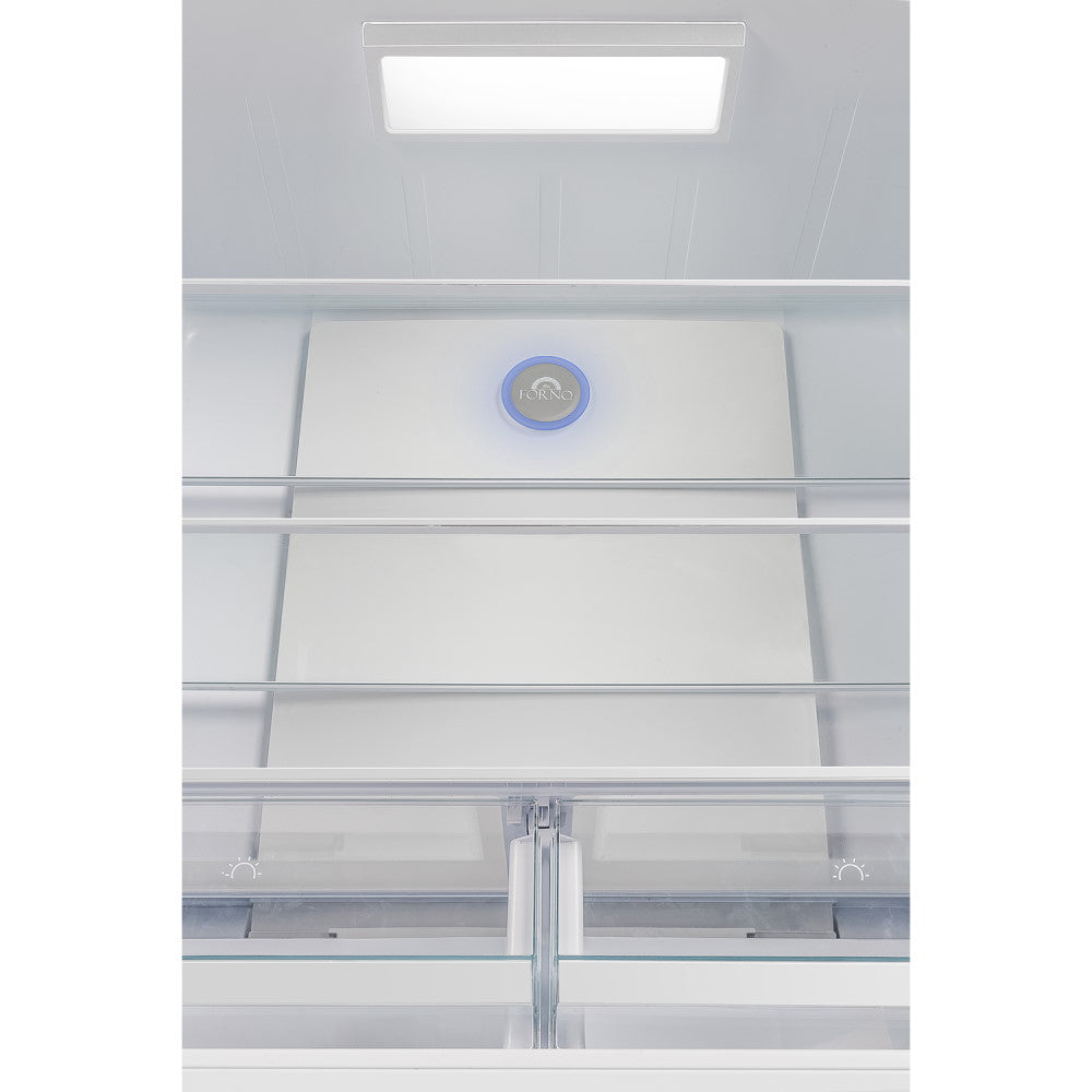 Forno FFRBI1820-36SB 36″ Moena French Door Refrigerator with Ice Maker, 19.2 cu.ft.