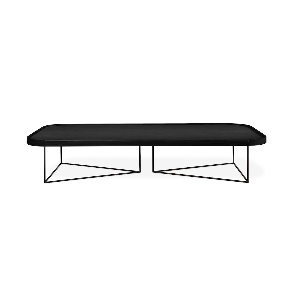 Porter Rectangular Coffee Table - Modern Design with Metal Base
