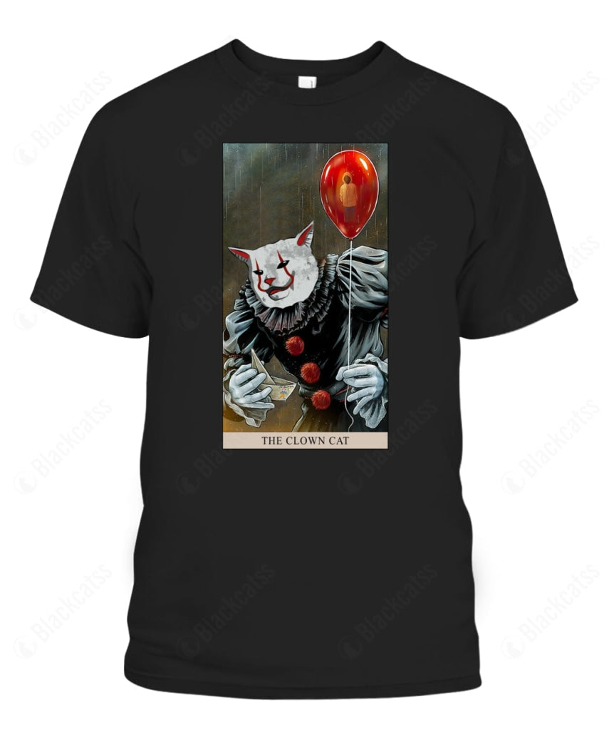 The Clown Cat Custom Graphic Apparel - Unisex Cotton T-Shirt
