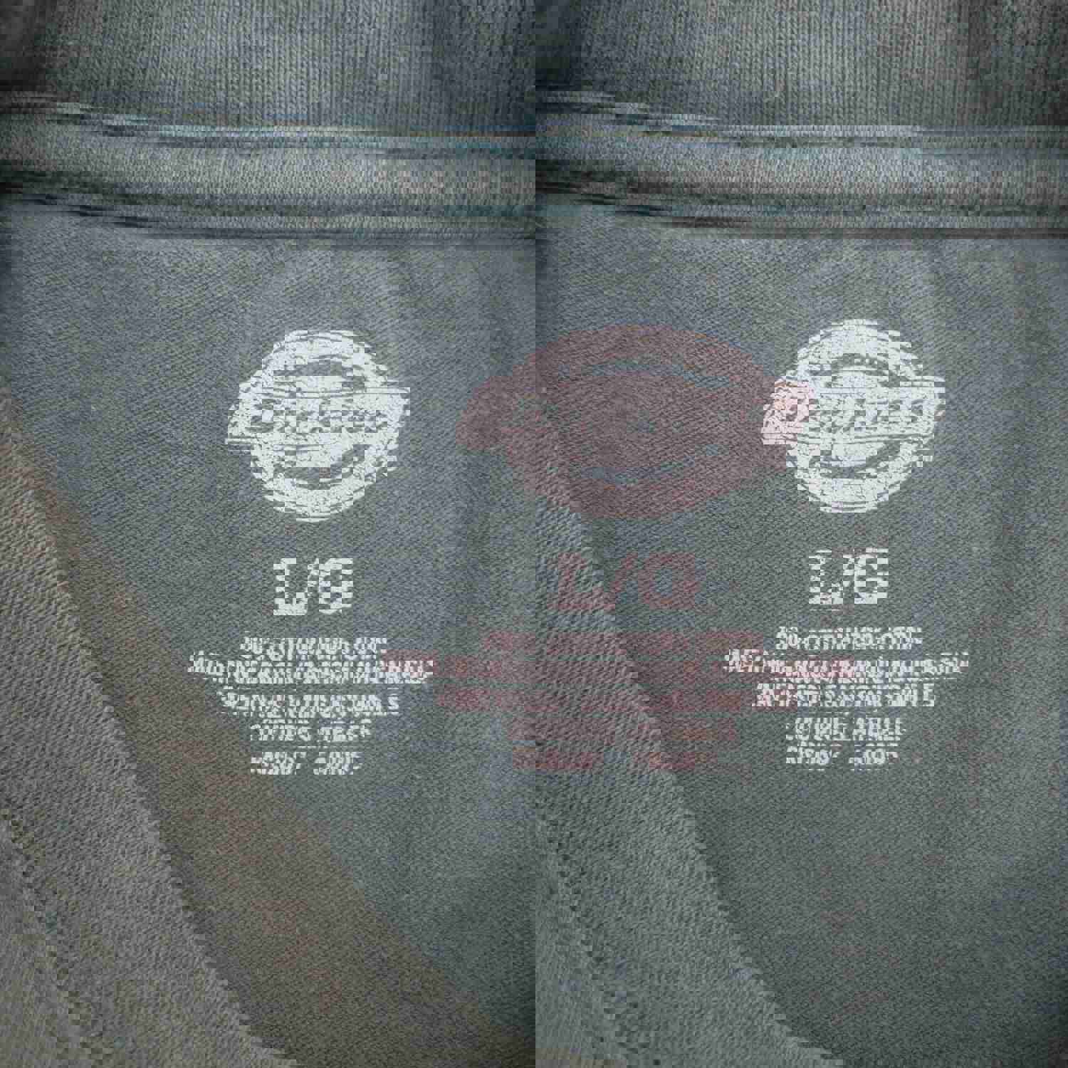 Dickies Men's Large Gray Crew Neck Short Sleeve T-Shirt - 100% Cotton