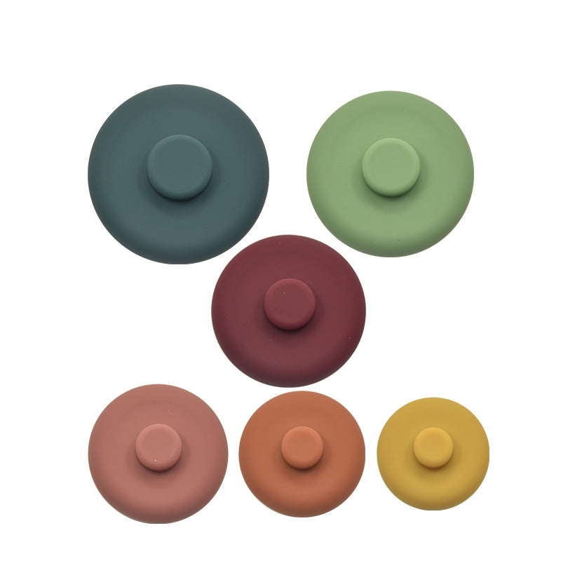 Soft Silicone Stacking Blocks Rings - Baby Sensory and Educational Toy