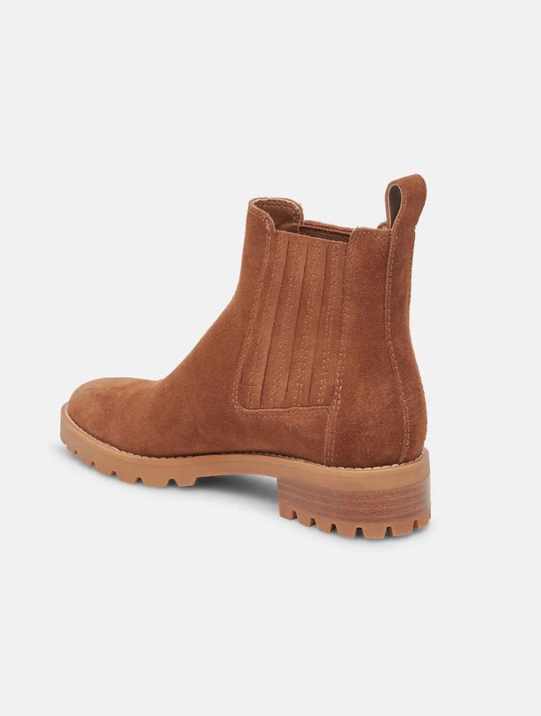 Dolce Vita Fraya H2O Waterproof Chelsea Boot in Brown Suede (Final Sale)