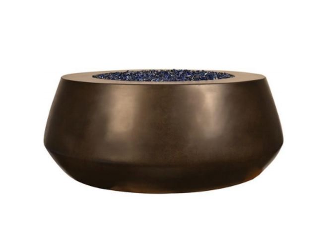 Round Belize Fire Pit with Electronic Ignition - Free Cover by Fire by Design