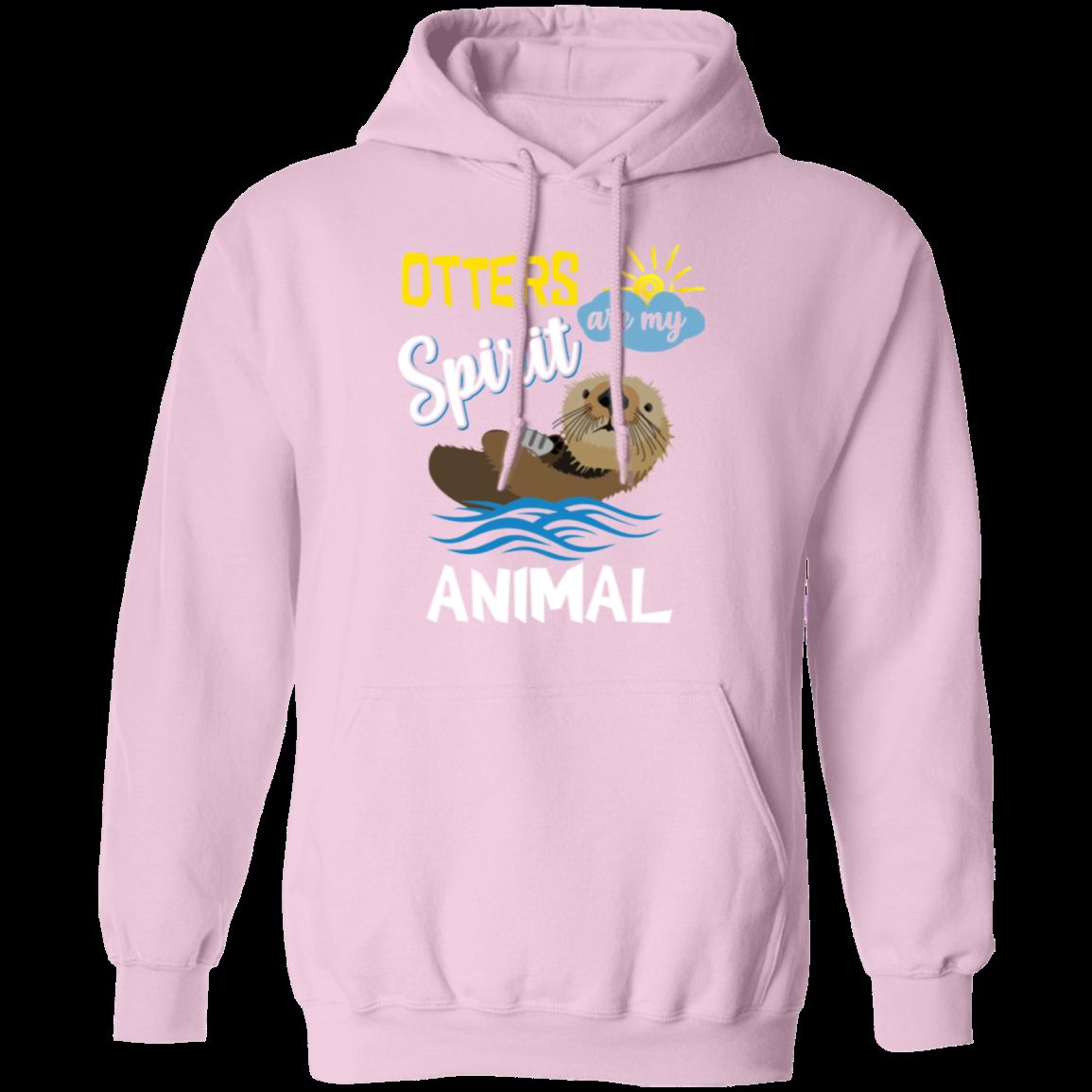 OTTERS ARE MY SPIRIT ANIMAL LADIES Pullover Hoodie 8 oz