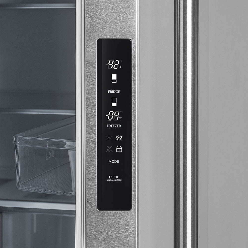 Forno FFRBI1820-36SB 36″ Moena French Door Refrigerator with Ice Maker, 19.2 cu.ft.