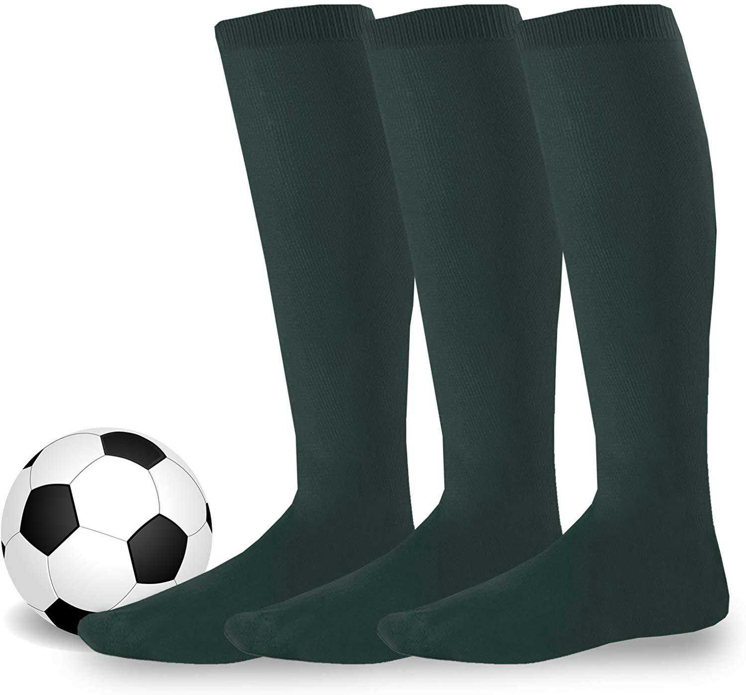 Soxnet Acrylic Unisex Soccer Sports Team Cushion Socks 3 Pack