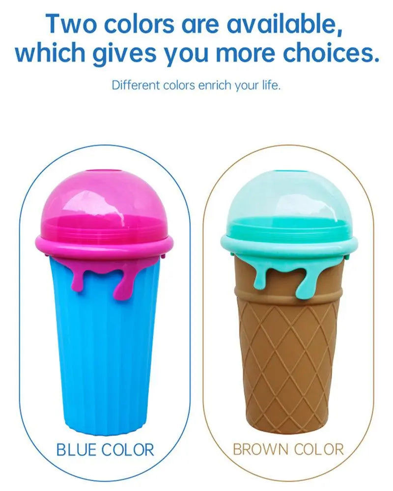 500ml Large Capacity Slushy Cup - Quick-Frozen Smoothie Maker for Summer Drinks