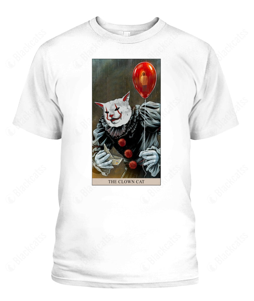 The Clown Cat Custom Graphic Apparel - Unisex Cotton T-Shirt
