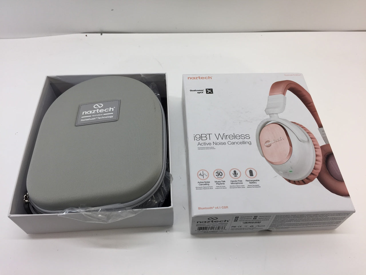 Naztech i9BT Wireless Bluetooth Active Noise Cancelling Over-Ear Headphones
