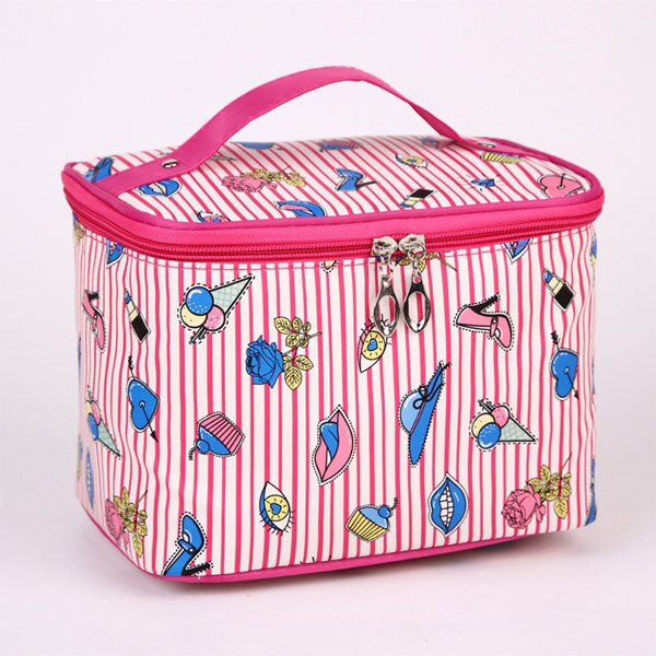 TIZZYDE Quilted Professional Cosmetic Bag - Large Capacity Travel Makeup Storage Box (Model ML1)