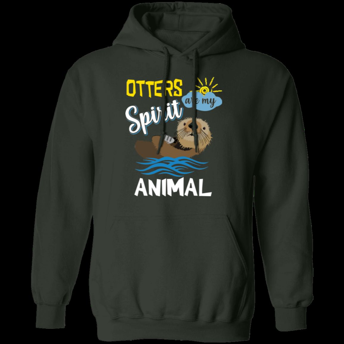 OTTERS ARE MY SPIRIT ANIMAL LADIES Pullover Hoodie 8 oz