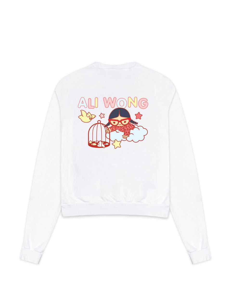 Dirty Birdcage White Crewneck Sweatshirt