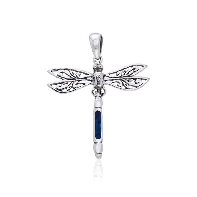 Dragonfly Sterling Silver Pendant TPD735 - Elegant Jewelry Piece