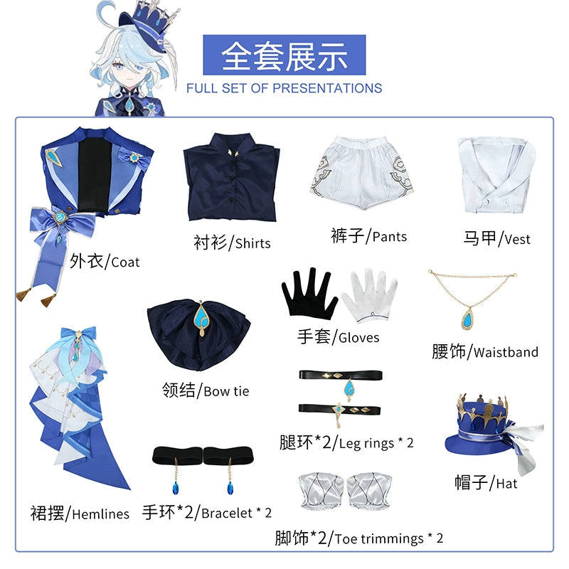 Original God Fu Carlos Cosplay Costume - Anime Game Black Fu Ningna Outfit for Women