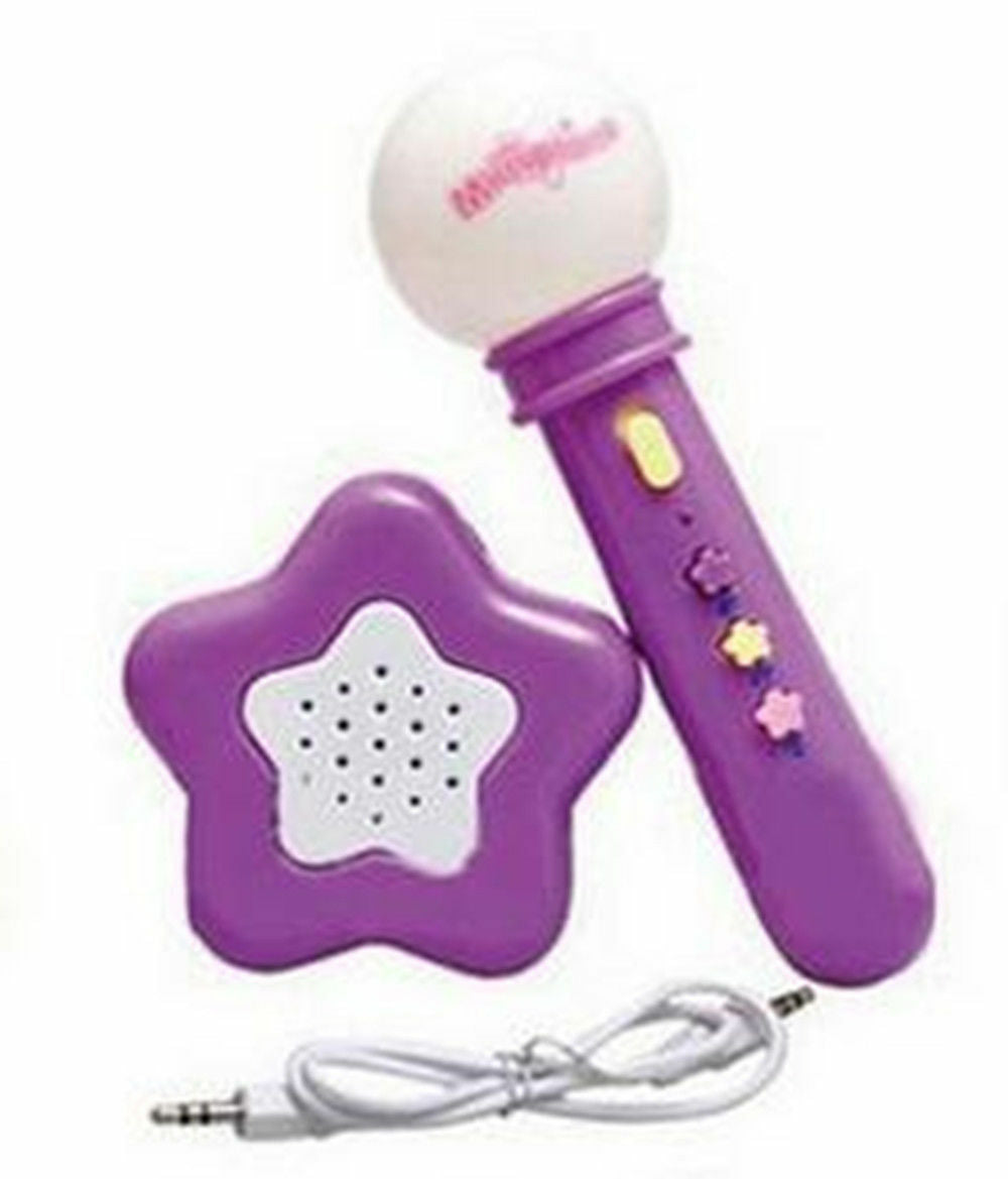 Pink Music Microphone Speaker Karaoke Toy for Kids - Educational Christmas Gift
