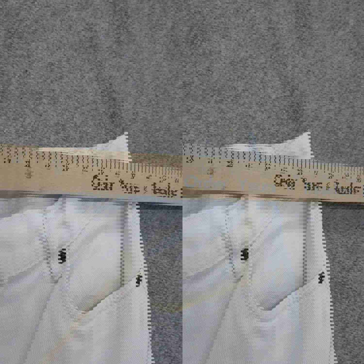 L L Bean Women's White Cropped Straight Leg Jeans Size 20