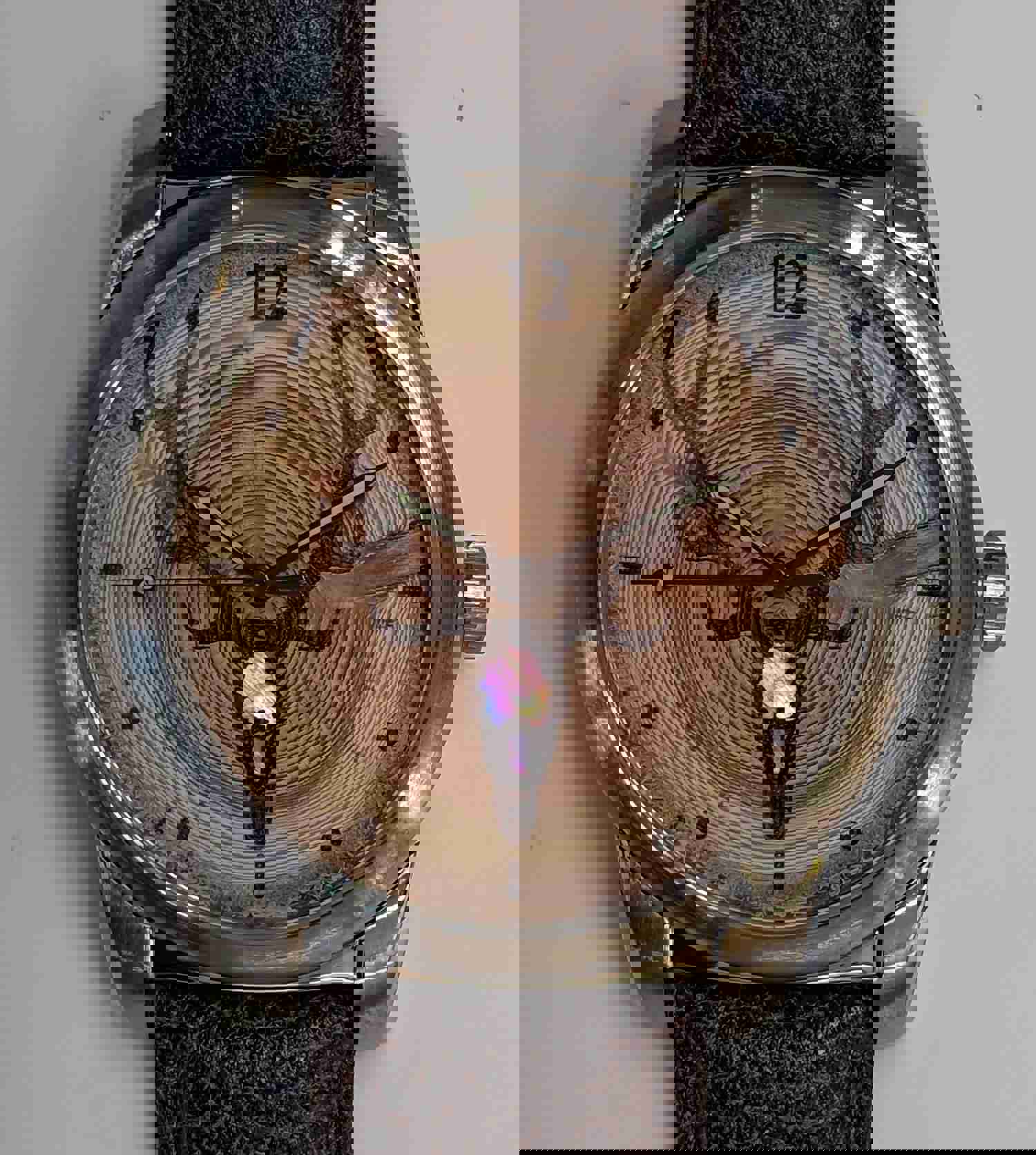 30th Year Wedding Anniversary Gift for Him - Pearl Inlaid Wooden Watch