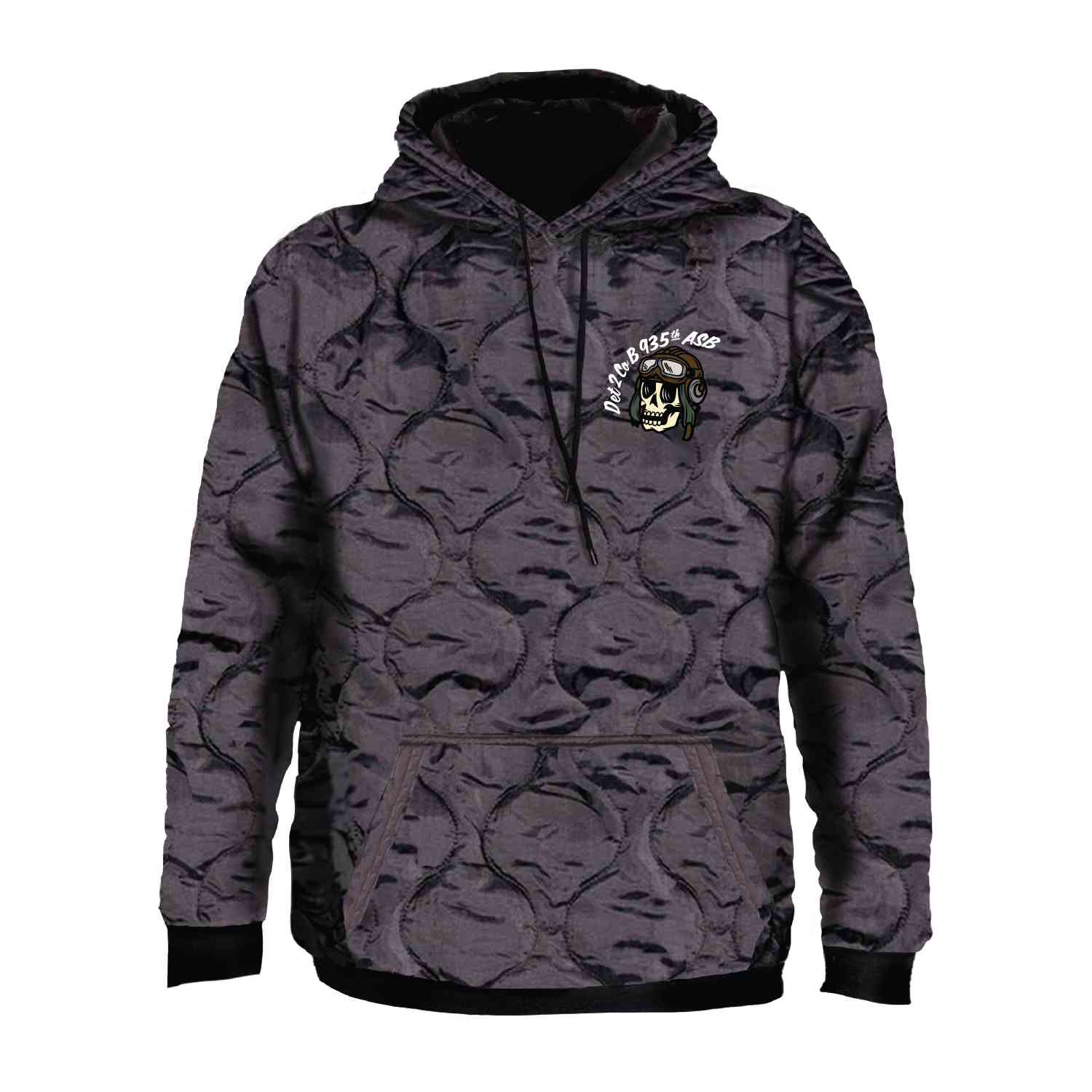 Military Woobie Hoodie with Custom Embroidery