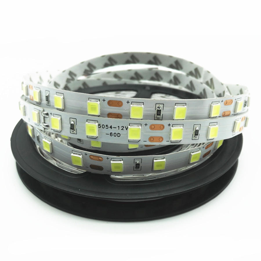 5M 5054 SMD 300LEDs Flexible LED Strip Light - DC12V Non-Waterproof for Indoor Use