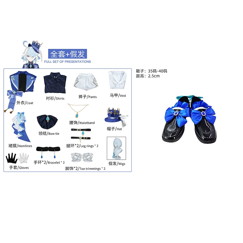 Original God Fu Carlos Cosplay Costume - Anime Game Black Fu Ningna Outfit for Women