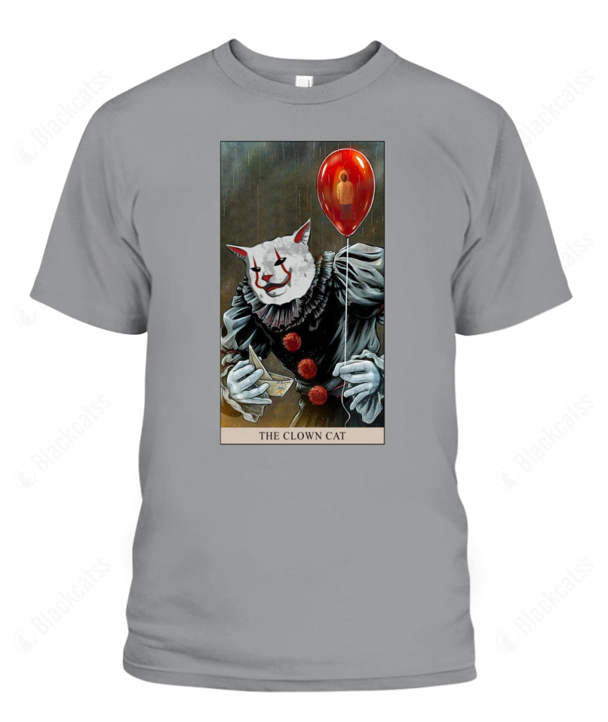 The Clown Cat Custom Graphic Apparel - Unisex Cotton T-Shirt
