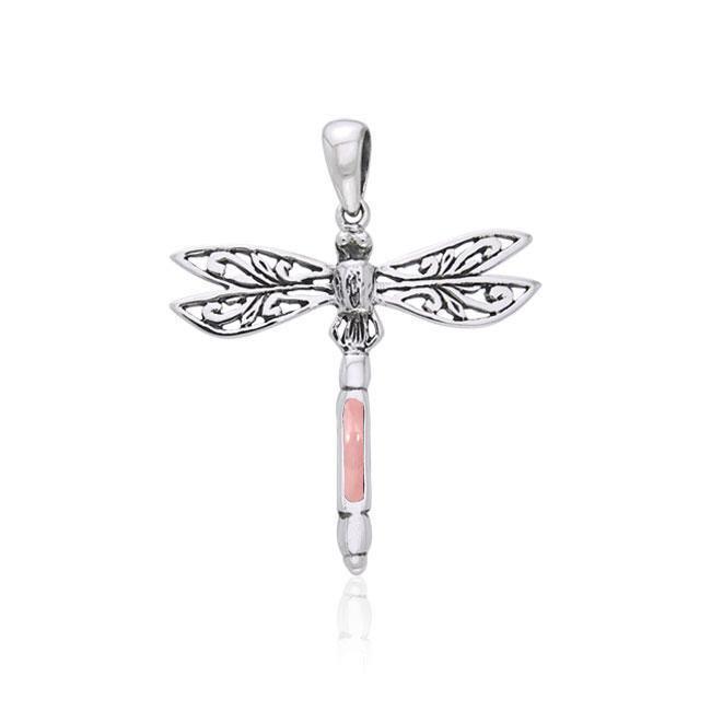 Dragonfly Sterling Silver Pendant TPD735 - Elegant Jewelry Piece