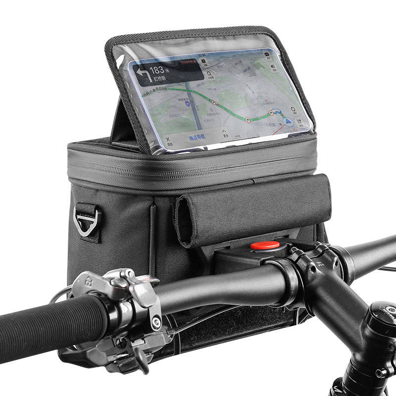 Wheel Up Bicycle Front Handlebar Bag - Waterproof Mobile Phone Holder with Large Capacity