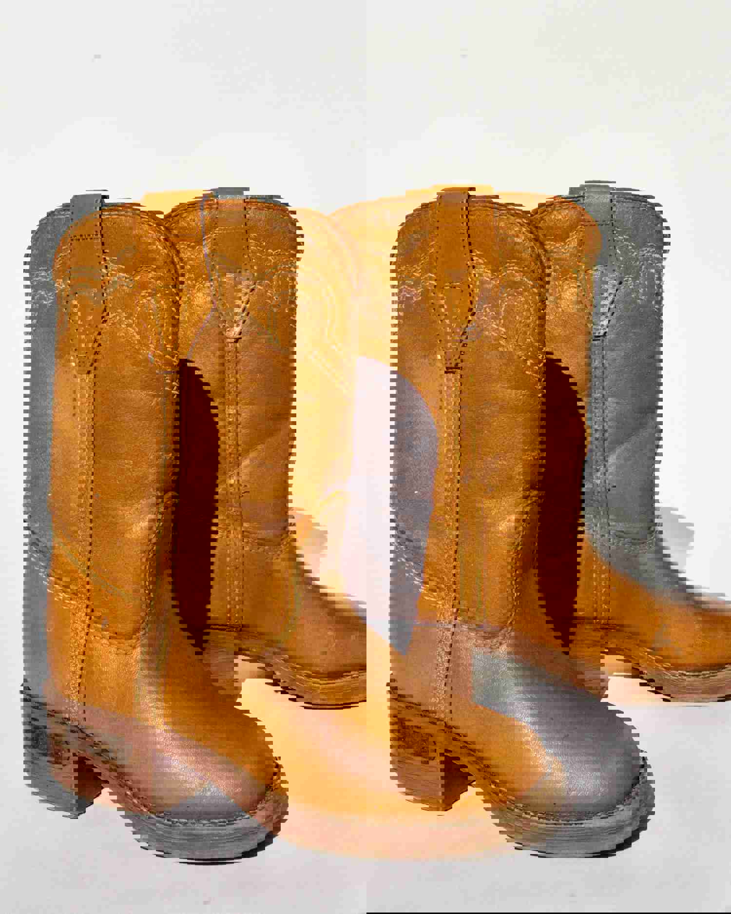 HONEY BROWN TODDLER COWBOY BOOT, SIZE 8
