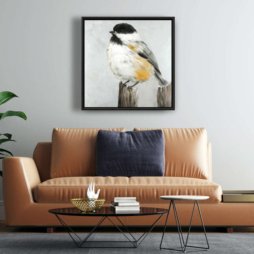 Coal Tit Bird Fine Art Gallery Wrapped Canvas 24x36