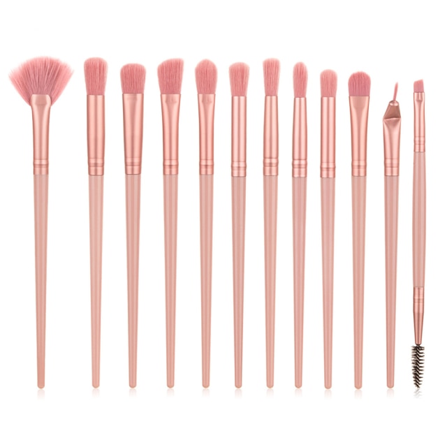 12pcs Professional Eye Makeup Brush Set - High Quality Beauty Tool Kit