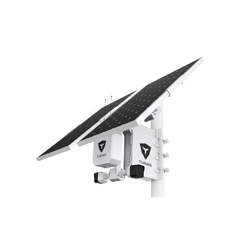 Turing Video LS-KG1-STD-3Y SolarShield Outdoor Solar-Powered Surveillance System with AI Cameras