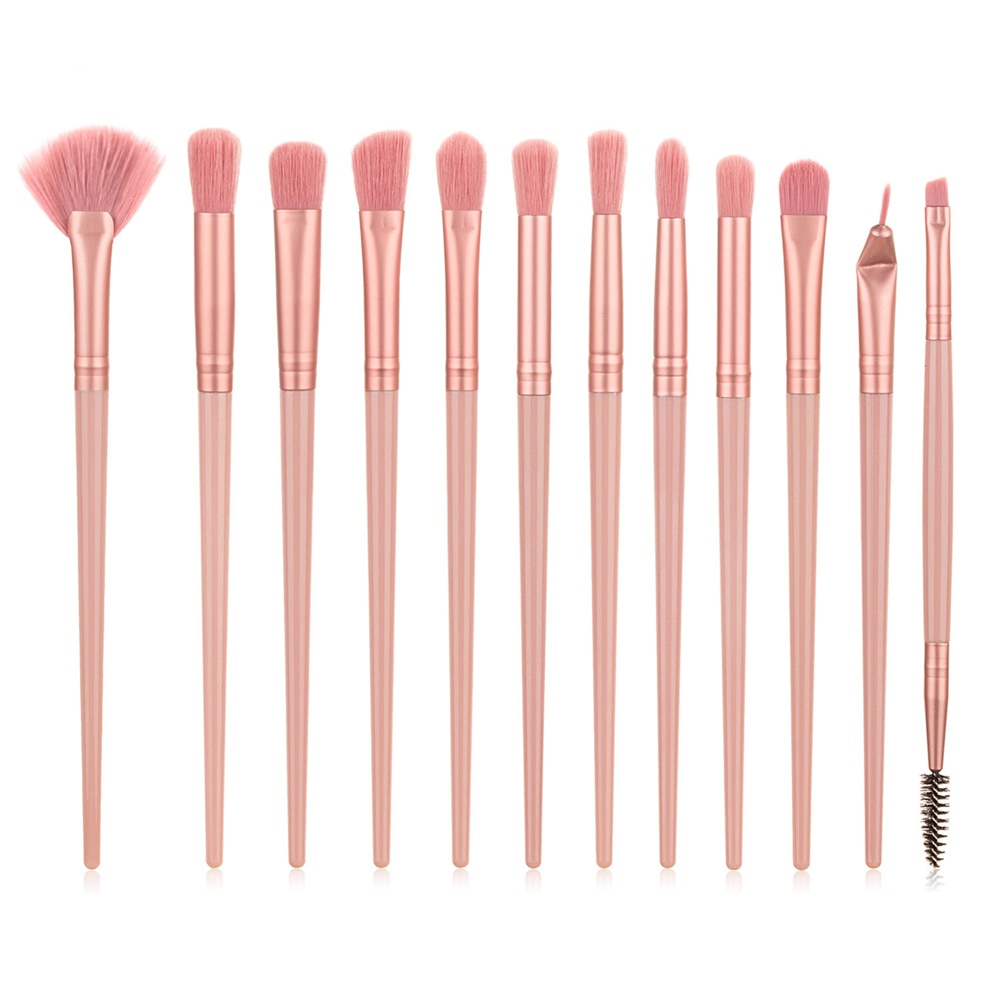 12pcs Professional Eye Makeup Brush Set - High Quality Beauty Tool Kit