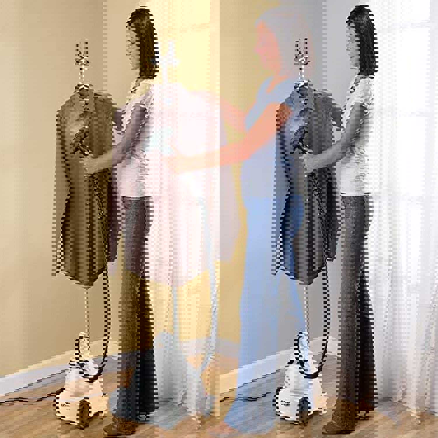 Conair GS7IHR Upright Fabric Garment Steamer (Refurbished) - Fast & Efficient Clothes Refresher