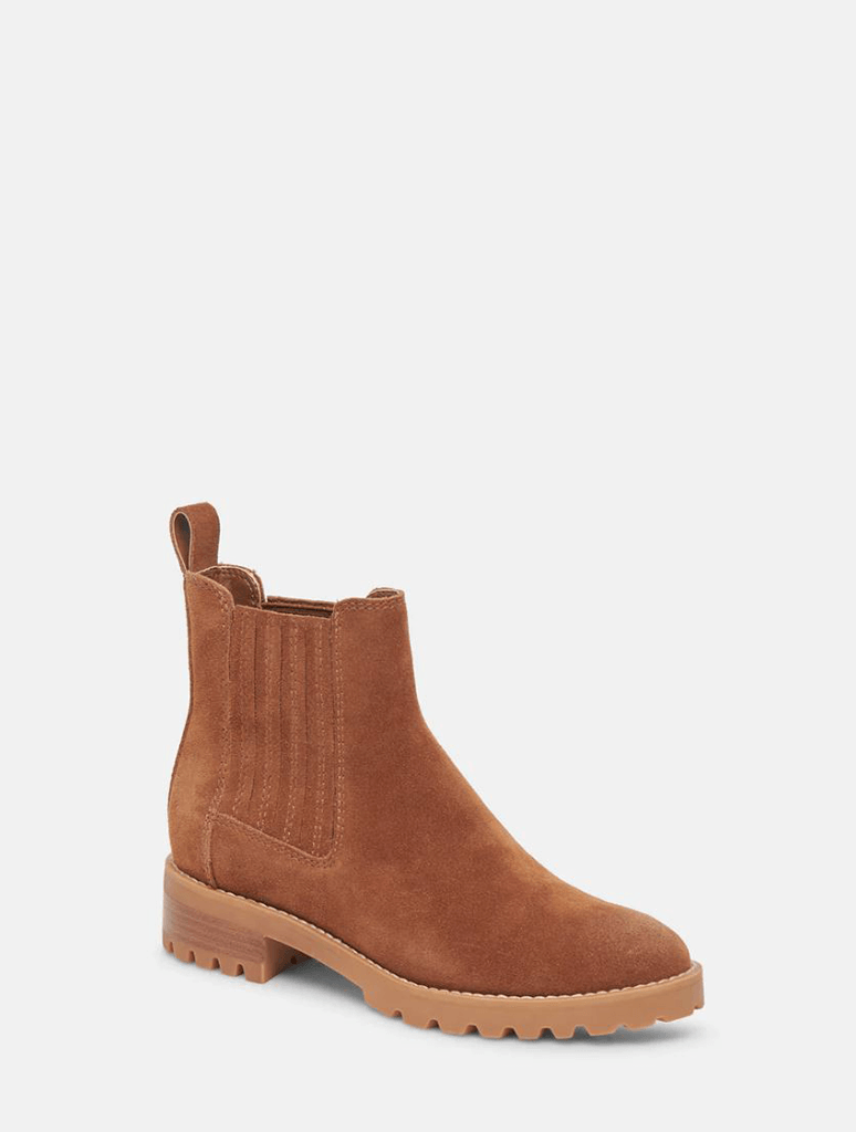 Dolce Vita Fraya H2O Waterproof Chelsea Boot in Brown Suede (Final Sale)