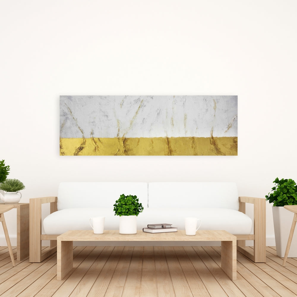 Golden Shine Fine Art Gallery Wrapped Canvas 16x48